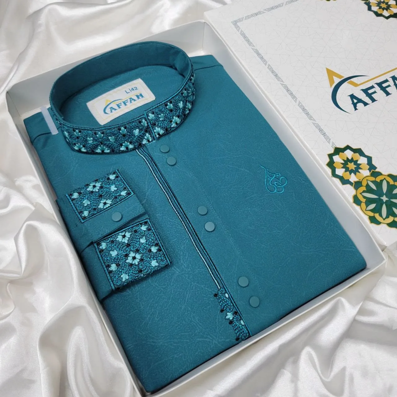 New Stylish Panjabi - Sea Blue