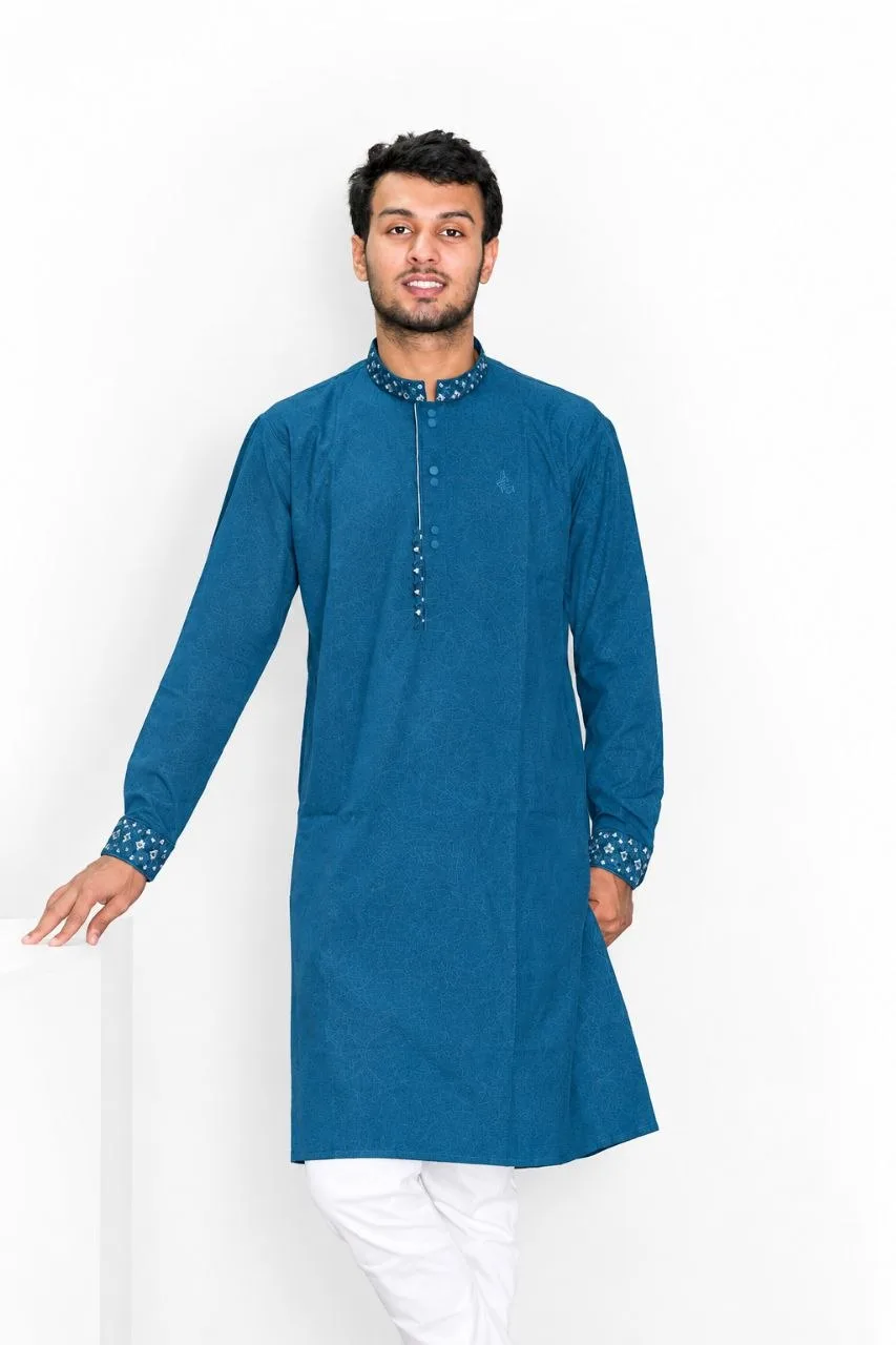 New Stylish Panjabi - BLue