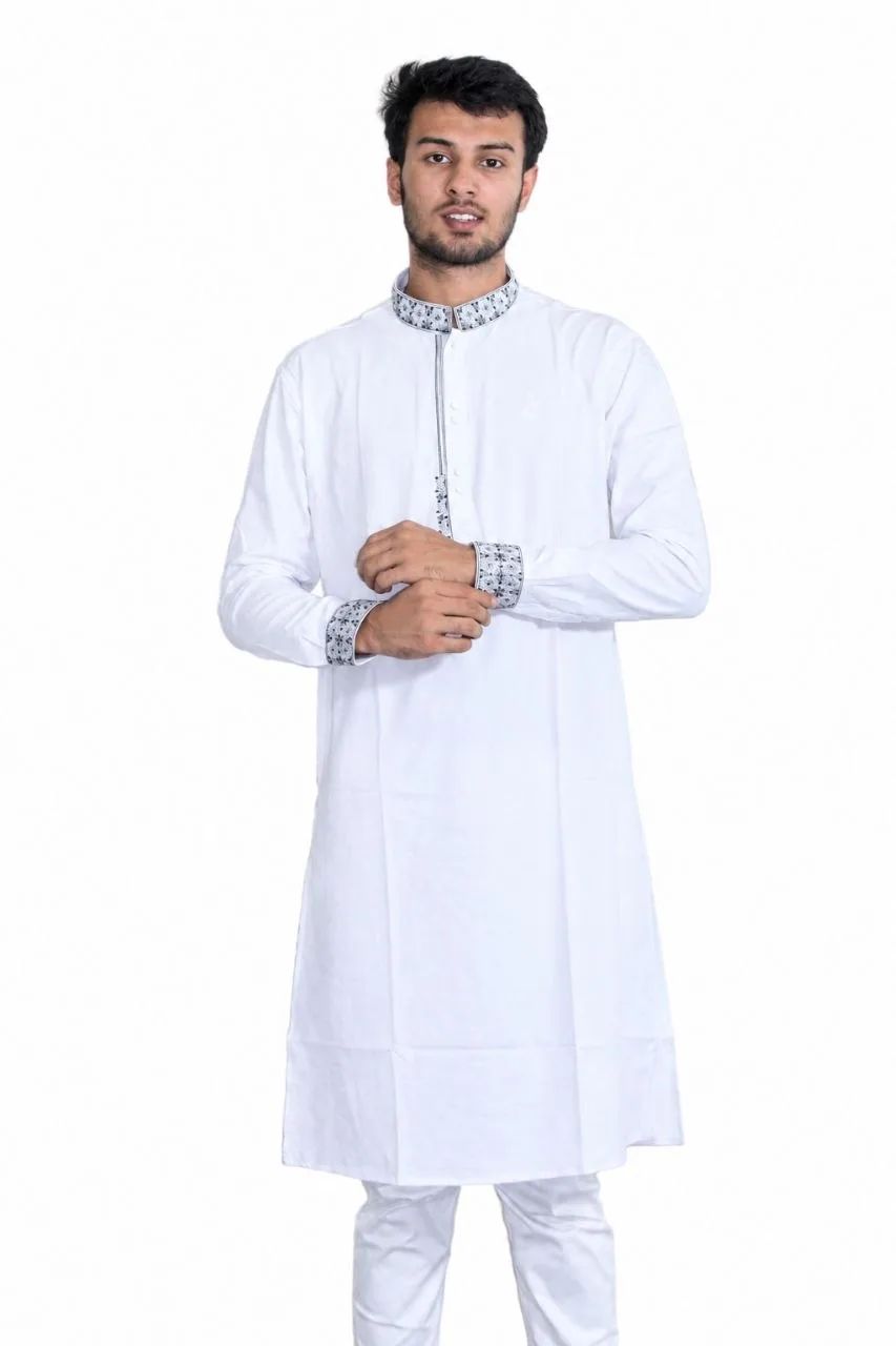 New Stylish Panjabi - White